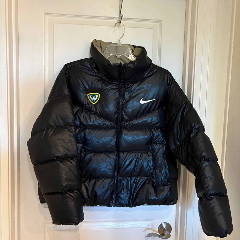 Nike Sportswear Down-Fill Puffer‎ Jacket CU5813-010 Black Women's Wayne State U